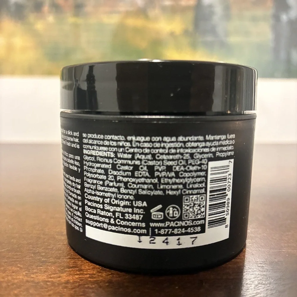 Pacinos Pomade Flexible Hold High Shine Finish 2 Oz Pack of 3 Travel Size